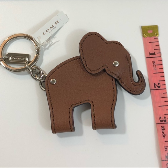 Coach RARE HTF Brown Leather Elephant NWT - Picture 3 of 3